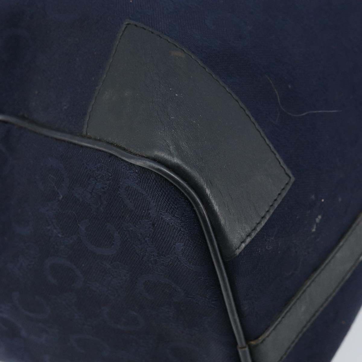 CELINE C Sulky Boston Bag Canvas Navy Auth 166863