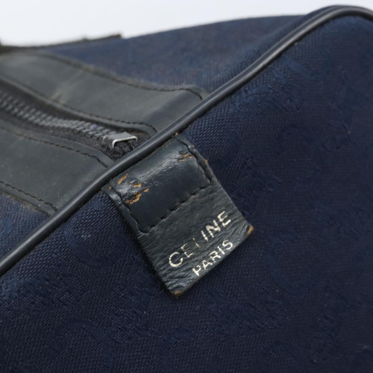 CELINE C Sulky Boston Bag Canvas Navy Auth 166863