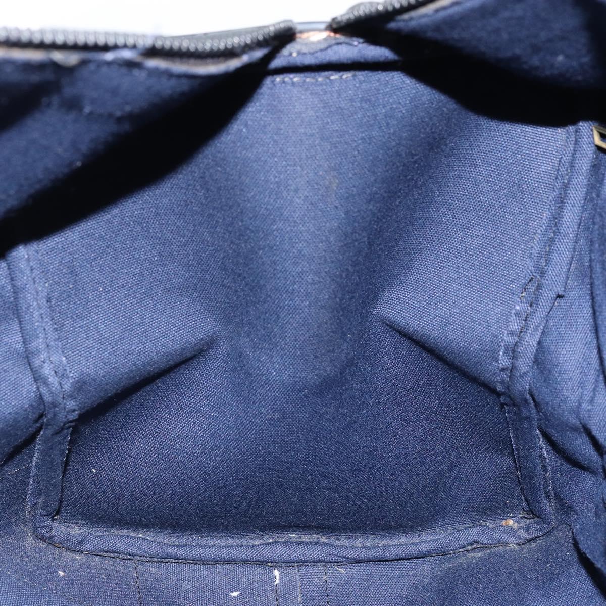 CELINE C Sulky Boston Bag Canvas Navy Auth 166863