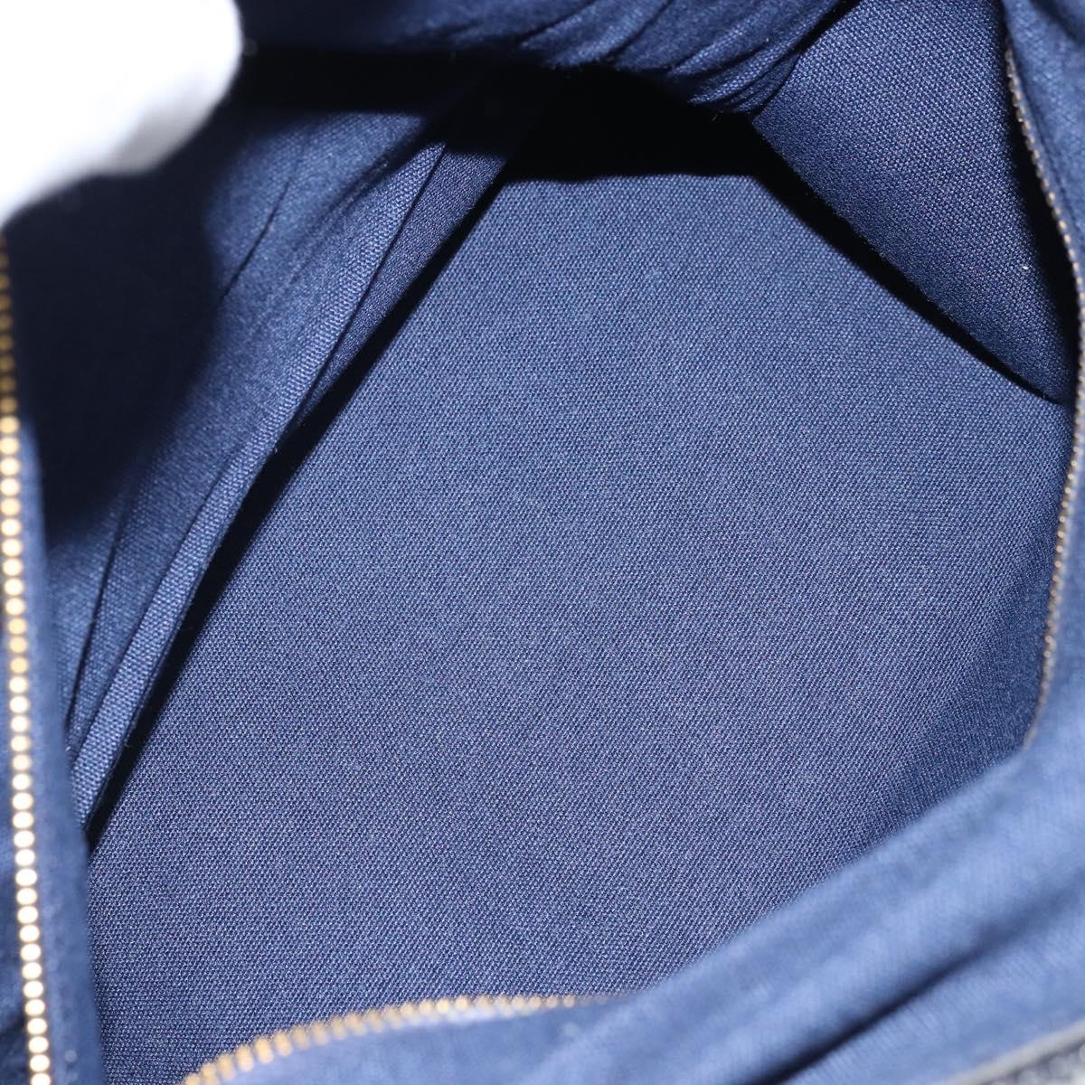 CELINE C Sulky Boston Bag Canvas Navy Auth 166863