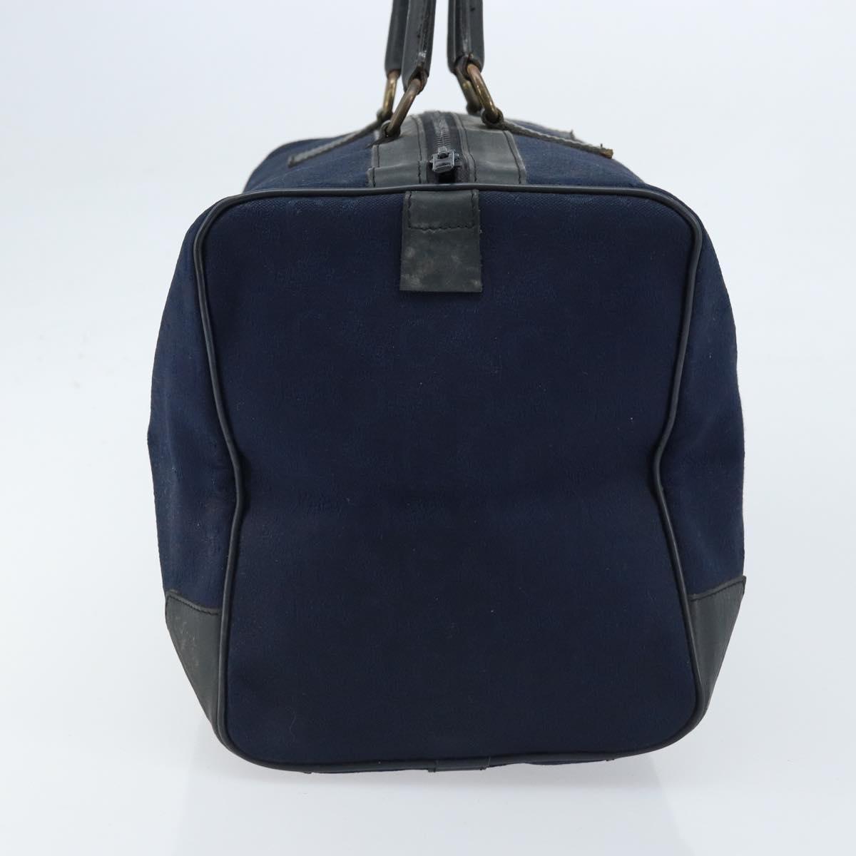 CELINE C Sulky Boston Bag Canvas Navy Auth 166863