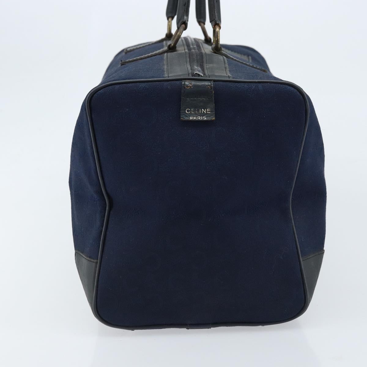 CELINE C Sulky Boston Bag Canvas Navy Auth 166863