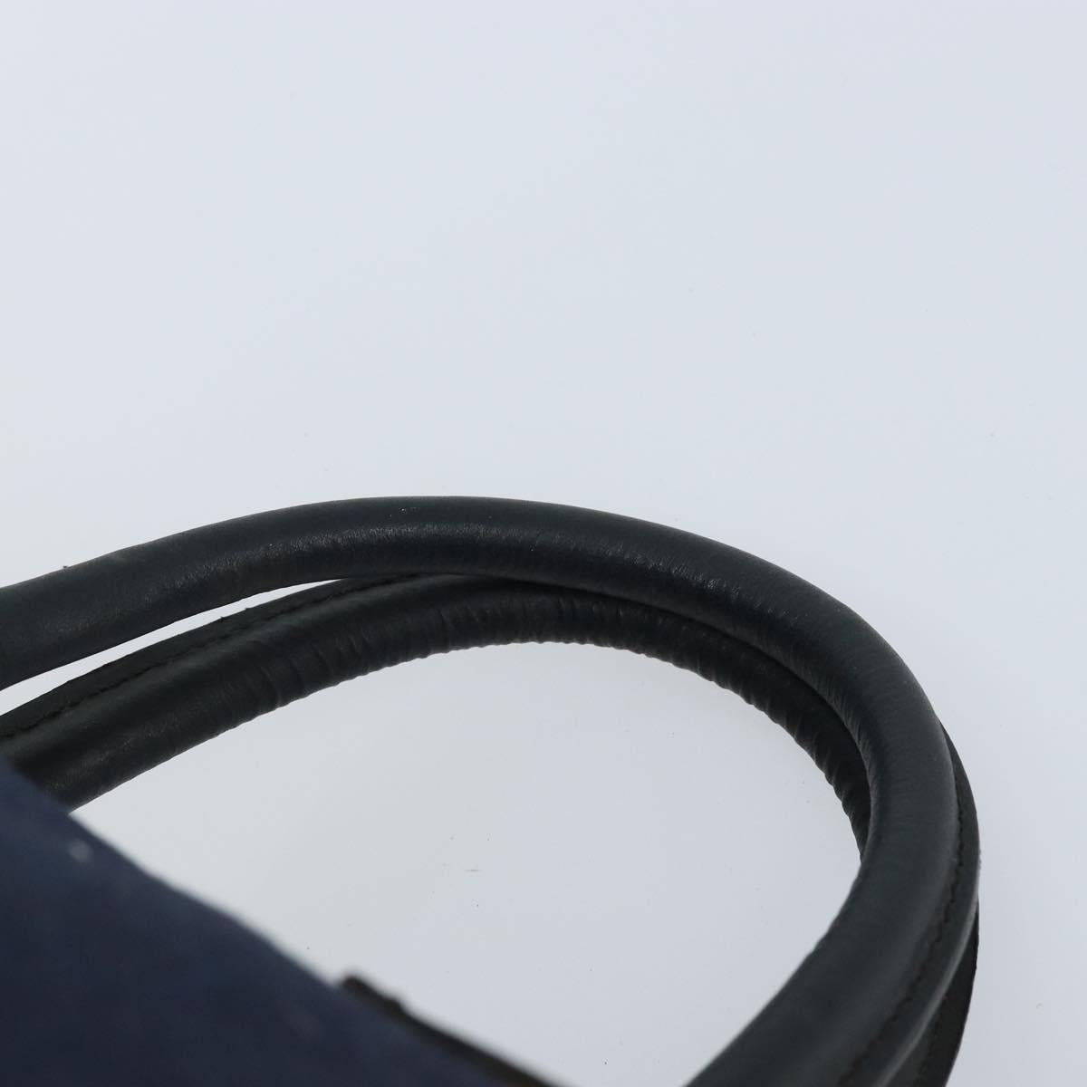 CELINE C Sulky Boston Bag Canvas Navy Auth 166863