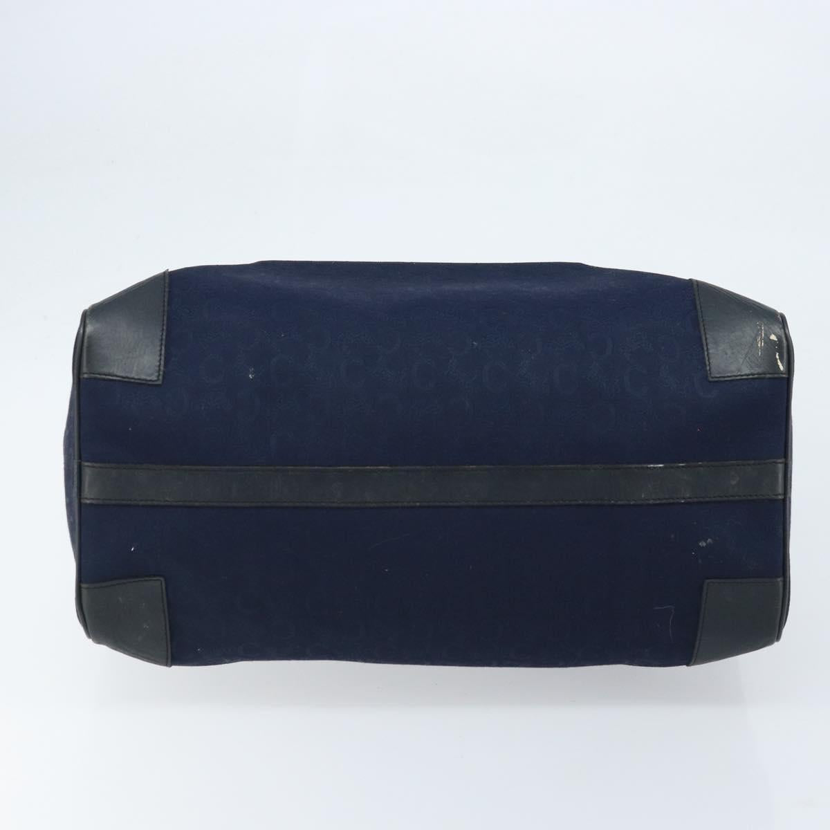 CELINE C Sulky Boston Bag Canvas Navy Auth 166863
