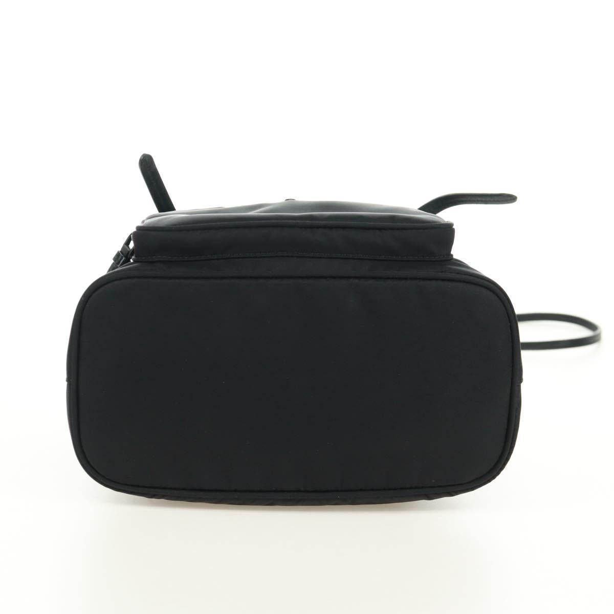 PRADA Hand Bag Nylon 2way Black Silver 1BA207 Auth 166882SAM