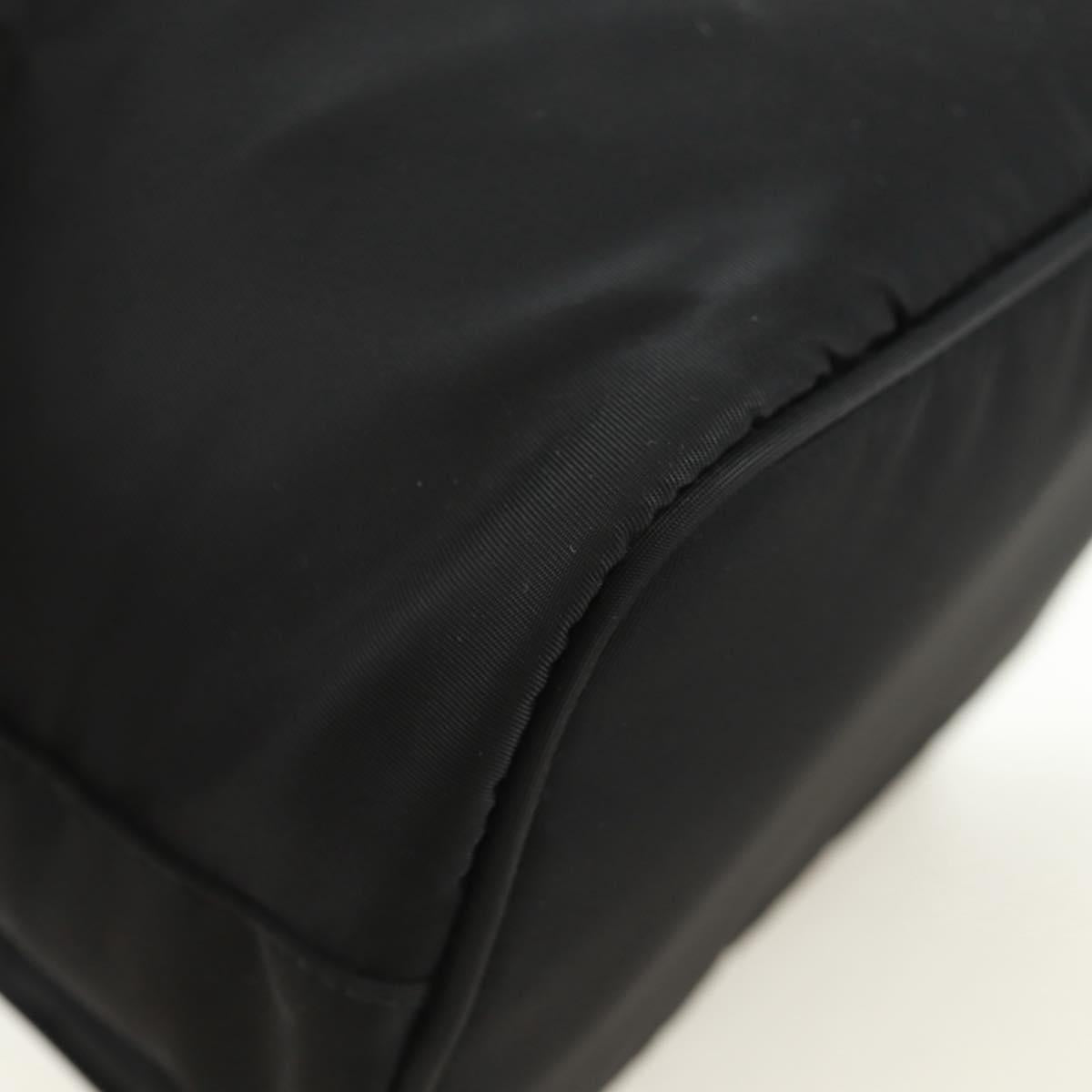 PRADA Hand Bag Nylon 2way Black Silver 1BA207 Auth 166882SAM
