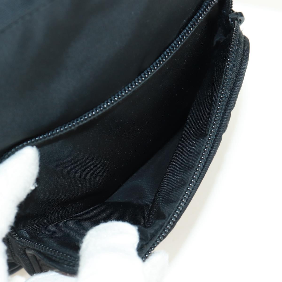 PRADA Hand Bag Nylon 2way Black Silver 1BA207 Auth 166882SAM