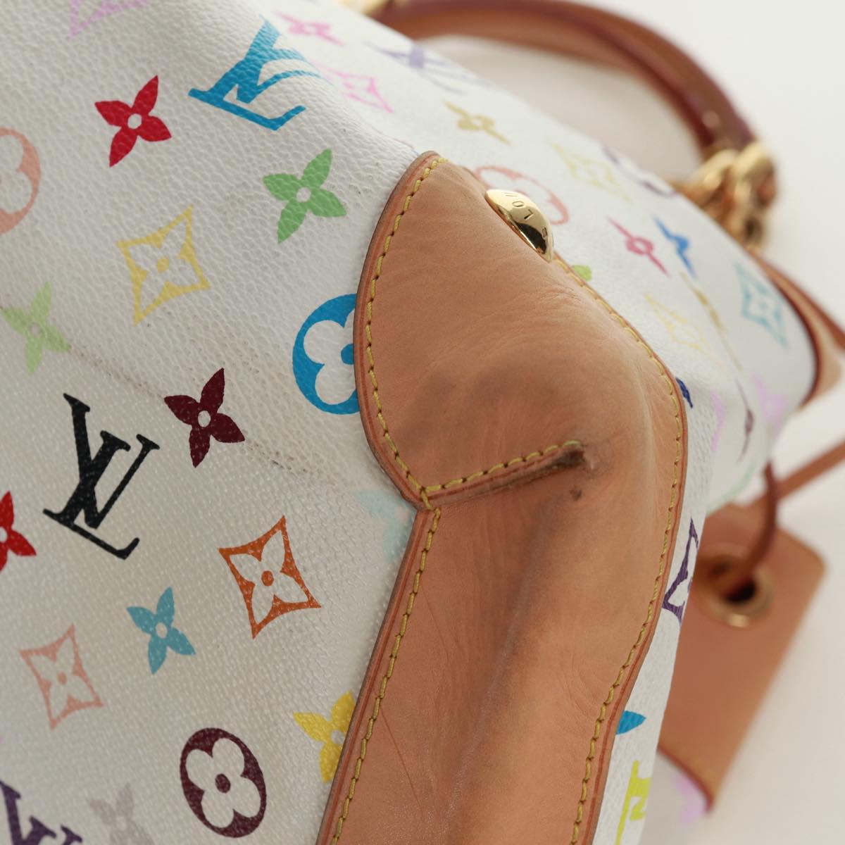 LOUIS VUITTON Monogram Multicolor Ursula Tote Bag White M40123 LV Auth 166892V