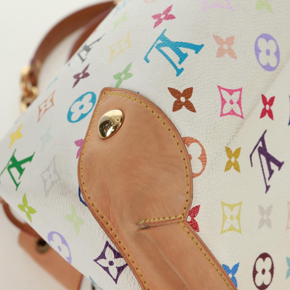 LOUIS VUITTON Monogram Multicolor Ursula Tote Bag White M40123 LV Auth 166892V