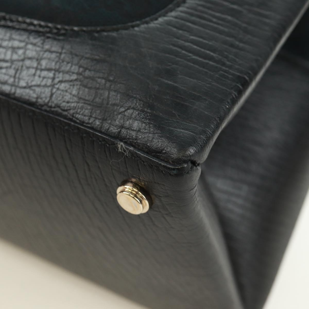 GUCCI GG Canvas Web Sherry Line Hand Bag Black Gold Red 131325 Auth 166893SAM
