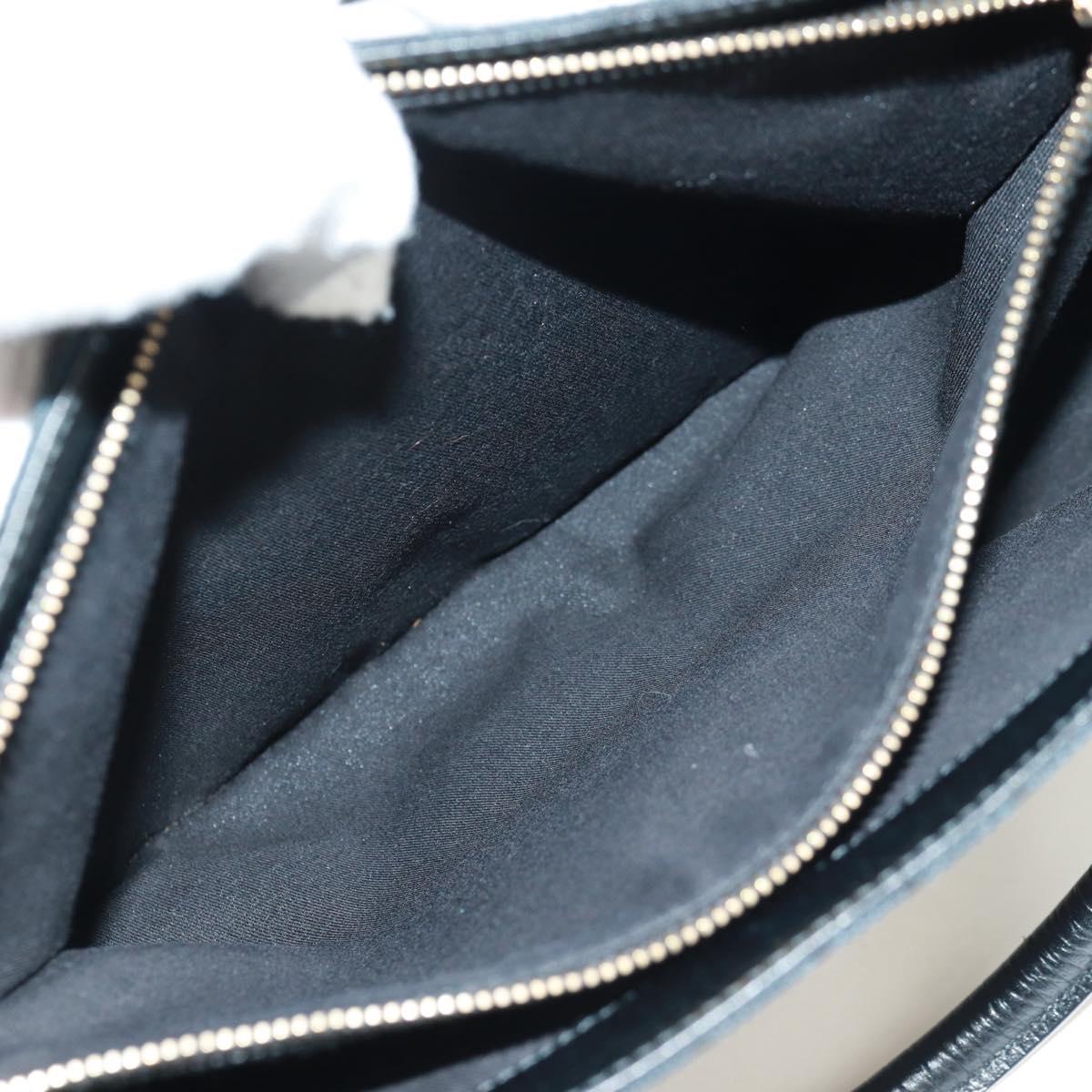 GUCCI GG Canvas Web Sherry Line Hand Bag Black Gold Red 131325 Auth 166893SAM