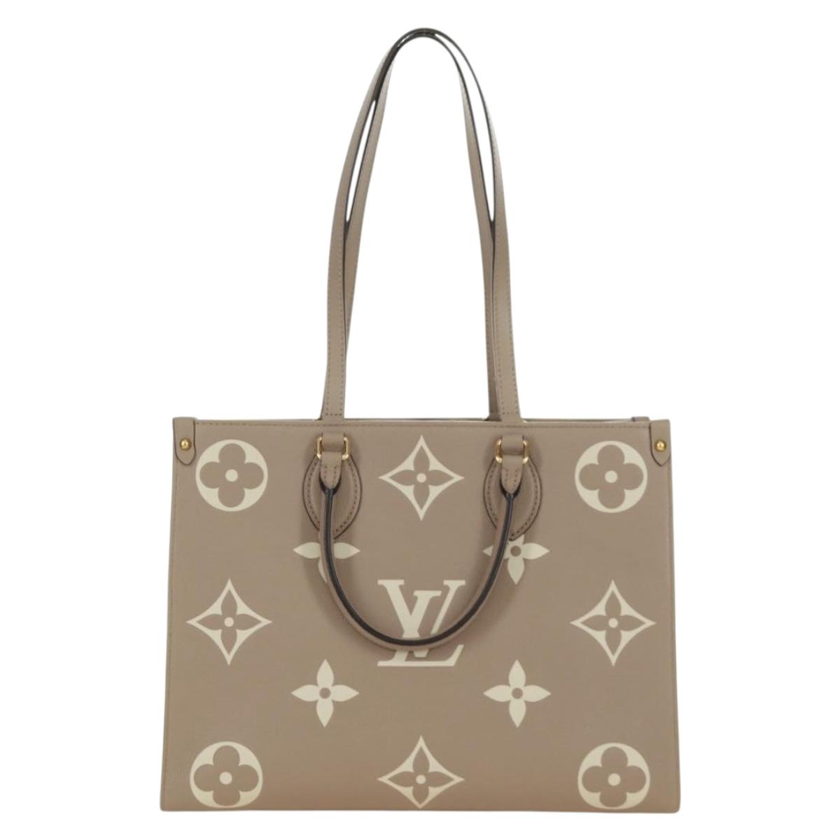 LOUIS VUITTON Empreinte Giant On The Go PM Hand Bag Gray M45779 LV Auth 166897SM