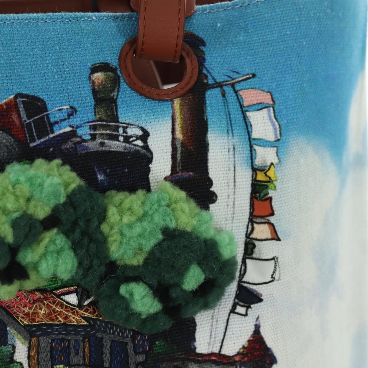 LOEWE ﾃ Studio Ghibli Howl's Moving Castle Anagram Bag Canvas Auth 166901SM