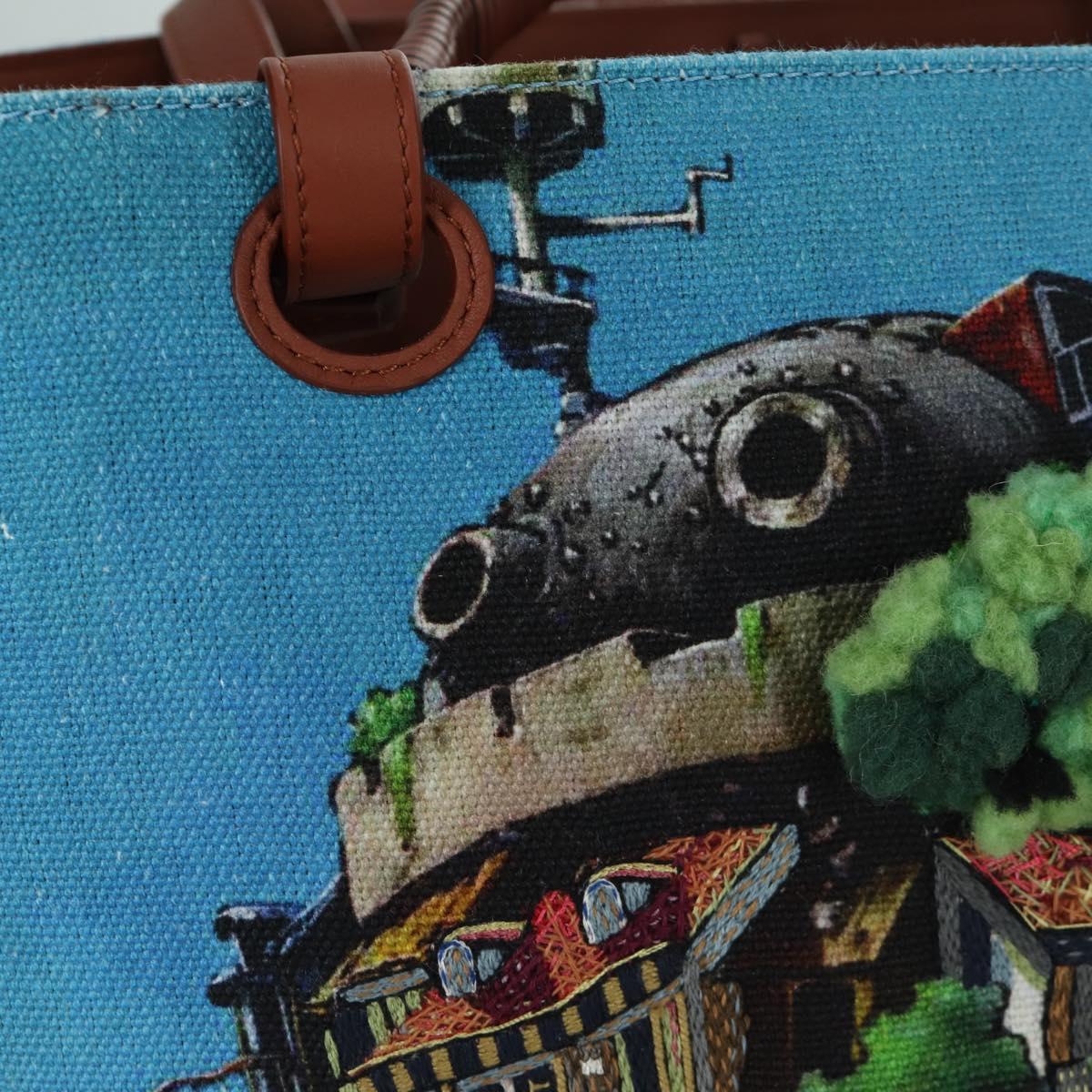LOEWE ﾃ Studio Ghibli Howl's Moving Castle Anagram Bag Canvas Auth 166901SM