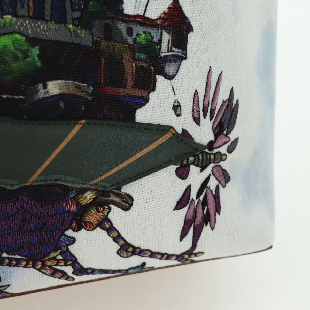 LOEWE ﾃ Studio Ghibli Howl's Moving Castle Anagram Bag Canvas Auth 166901SM