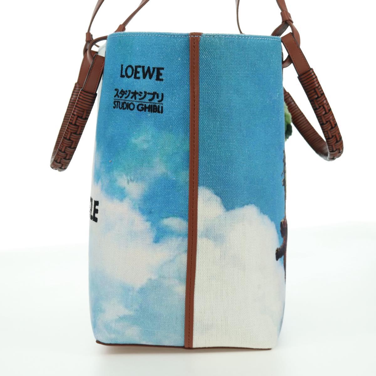 LOEWE ﾃ Studio Ghibli Howl's Moving Castle Anagram Bag Canvas Auth 166901SM
