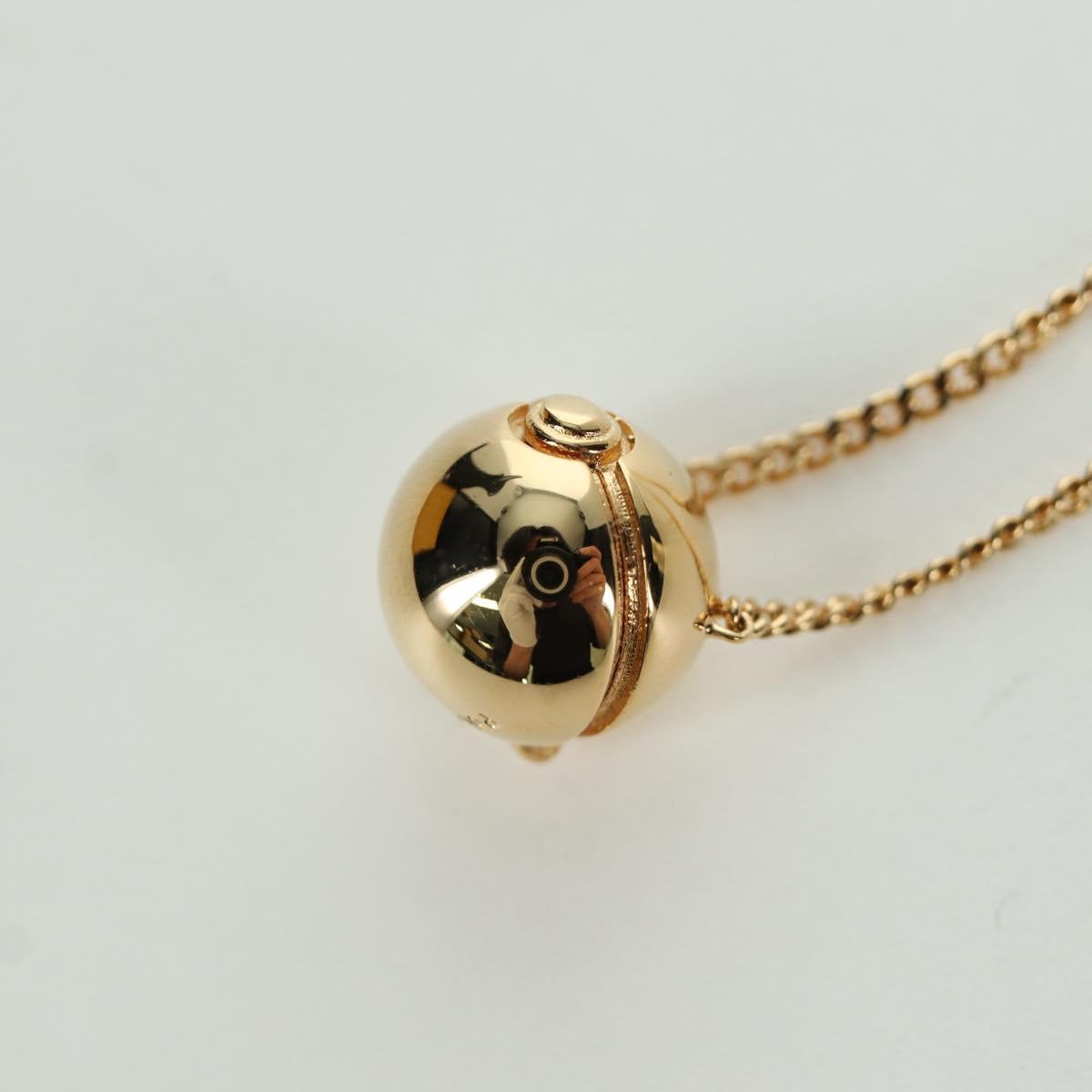 FENDI FENDI x FRGMT x POKﾃ窺ON Pokﾃｩball Design Necklace metal Gold Auth 166902SM