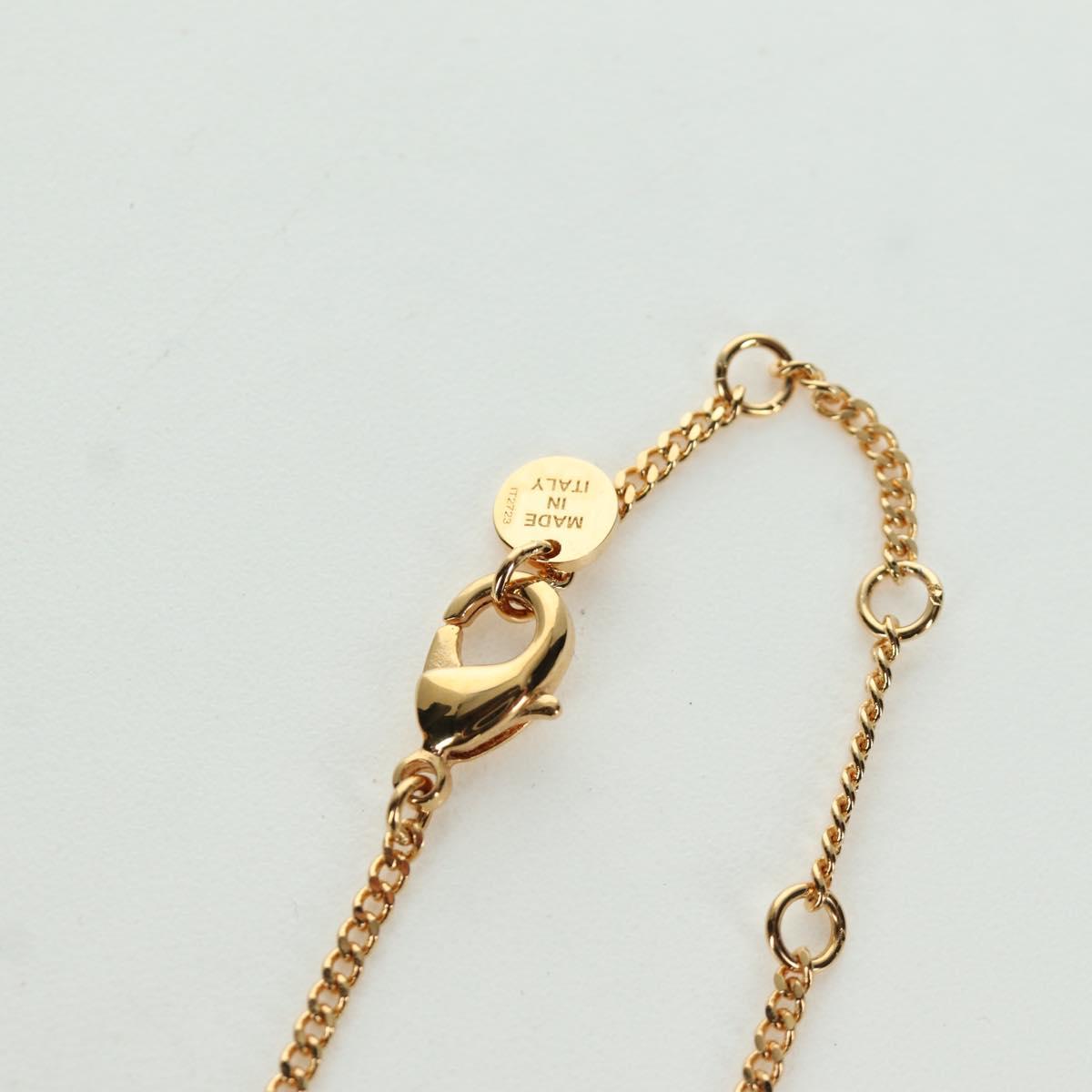 FENDI FENDI x FRGMT x POKﾃ窺ON Pokﾃｩball Design Necklace metal Gold Auth 166902SM
