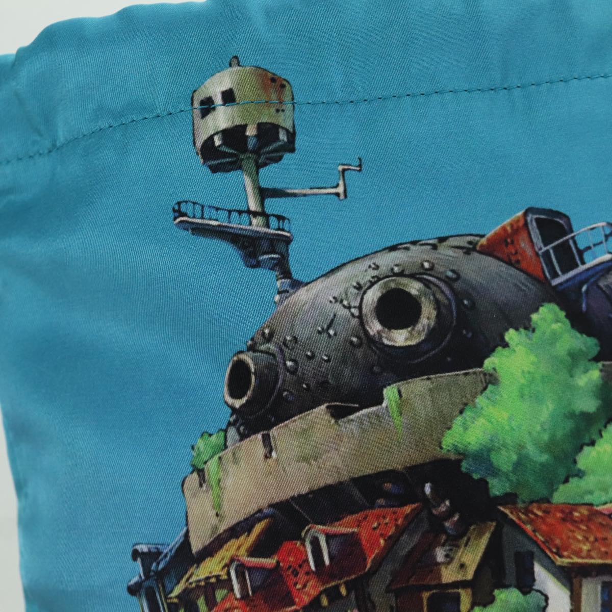 LOEWE ﾃ Studio Ghibli Howl's Moving Castle Pouch Canvas Multicolor Auth 166908SM