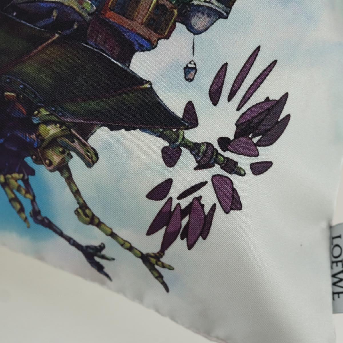 LOEWE ﾃ Studio Ghibli Howl's Moving Castle Pouch Canvas Multicolor Auth 166908SM