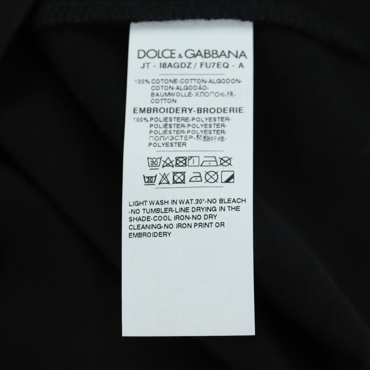 DOLCE&GABBANA D&G x Jujutsu Kaisen Panda T Shirt Cotton 48 Black Auth 166917M