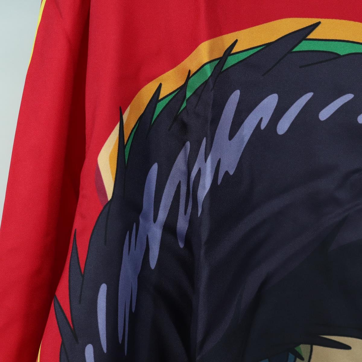 LOEWE ﾃ Studio Ghibli Polo Shirt Howl's Moving Castle Silk Red Auth 166935SM