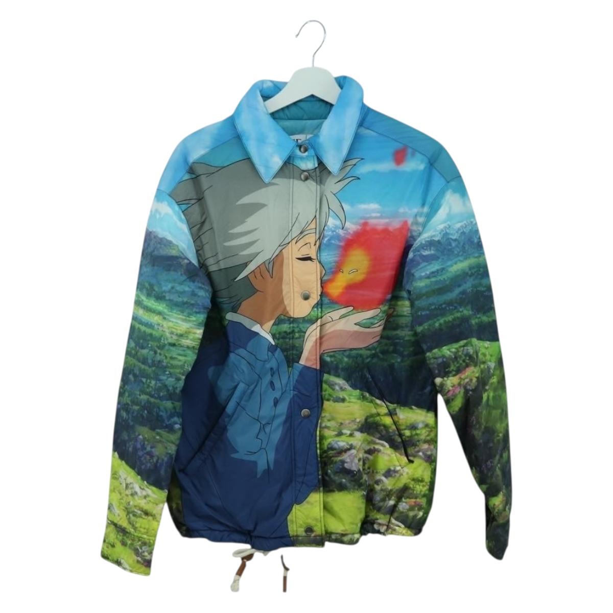 LOEWE ﾃ Studio Ghibli Howl's Moving Castle Sophie & Calcifer Blue Auth 166936SM