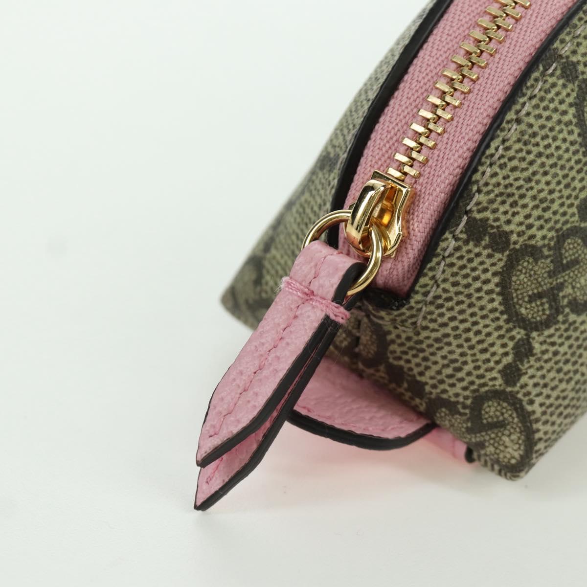 GUCCI GUCCIxDisney GG Supreme Pen Case PVC Beige Gold 662129 Auth 166937SM