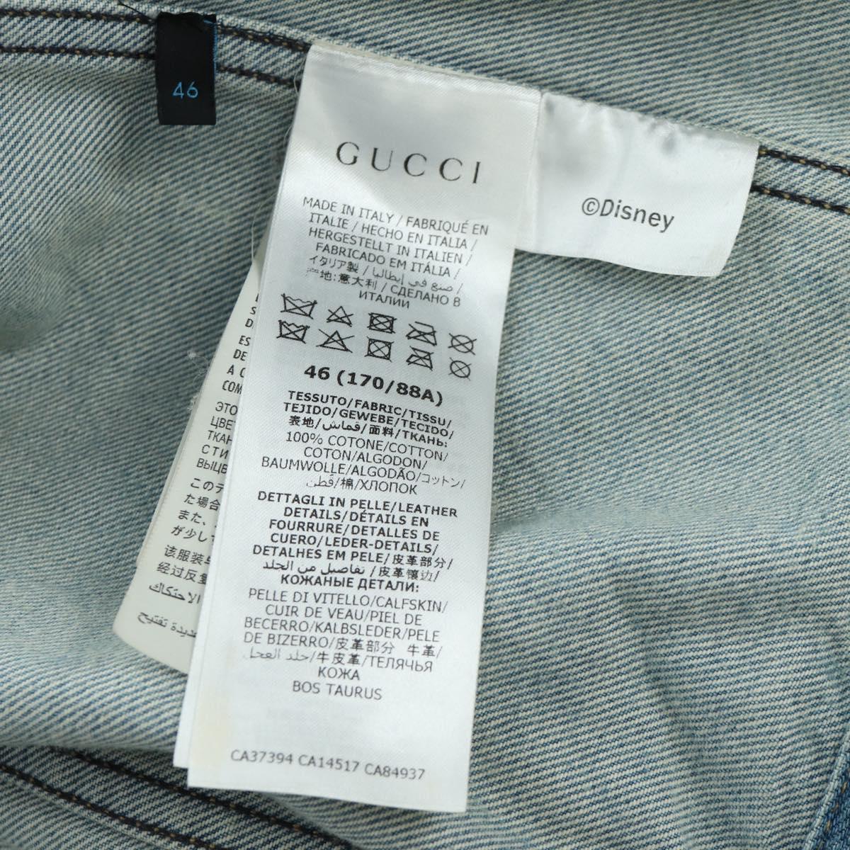 GUCCI GUCCI x Disney Donald Duck Denim Jacket Blue Auth 166939SM