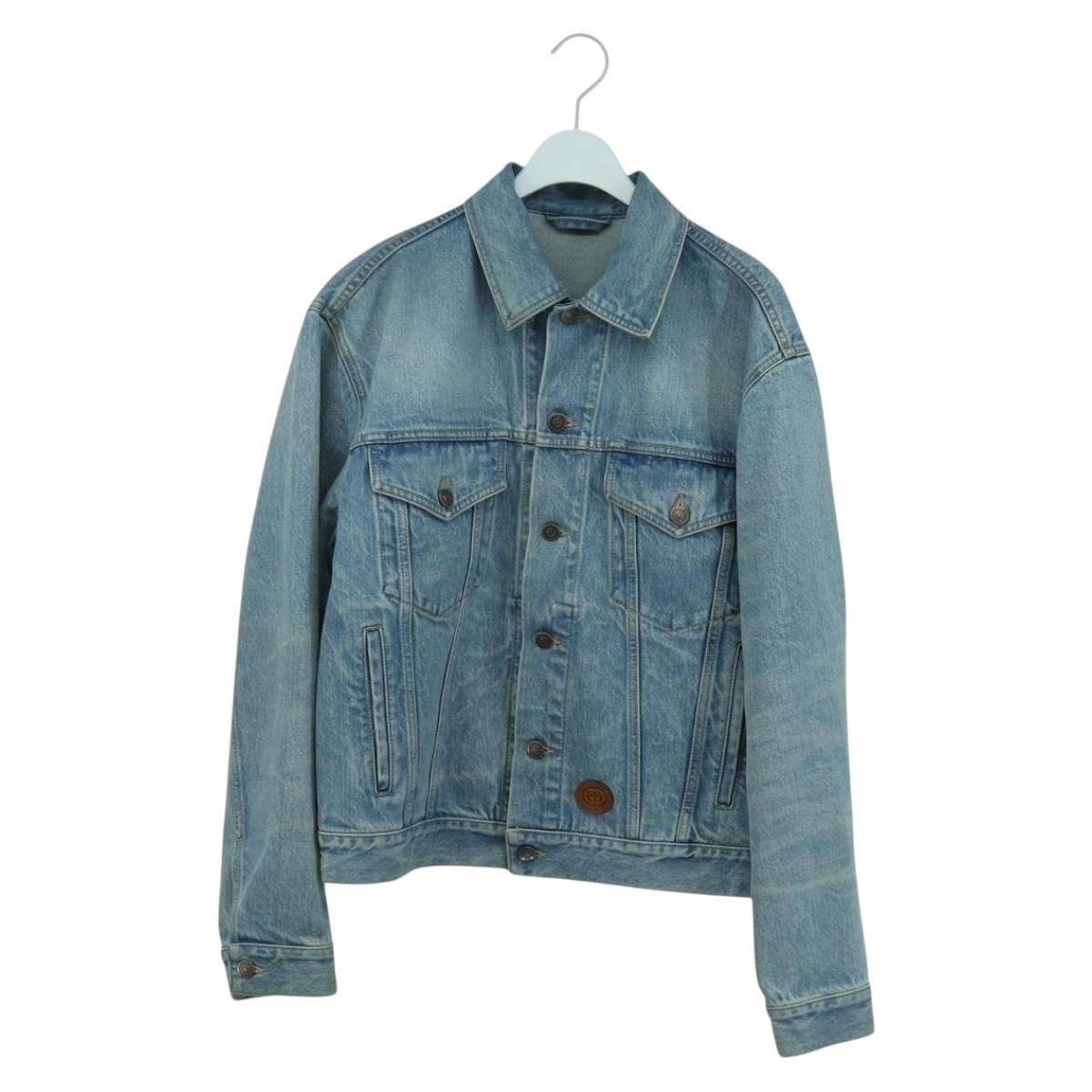 GUCCI GUCCI x Disney Donald Duck Denim Jacket Blue Auth 166939SM