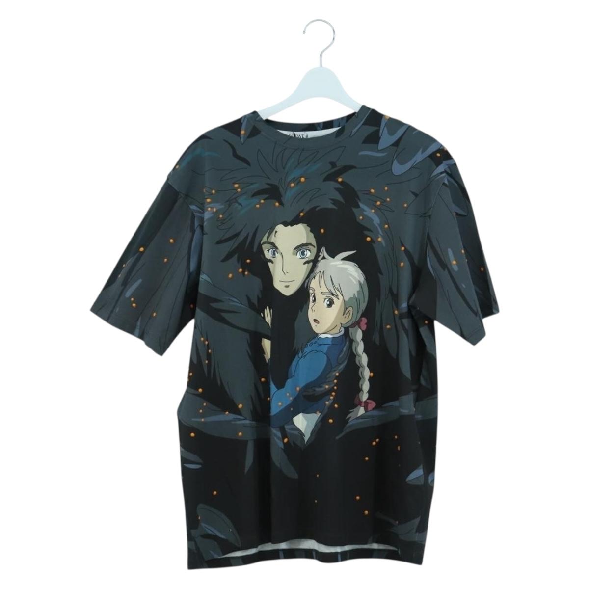 LOEWE ﾃ Studio Ghibli Howl's Moving Castle Howl And Sophie T Shirt Auth 166941SM