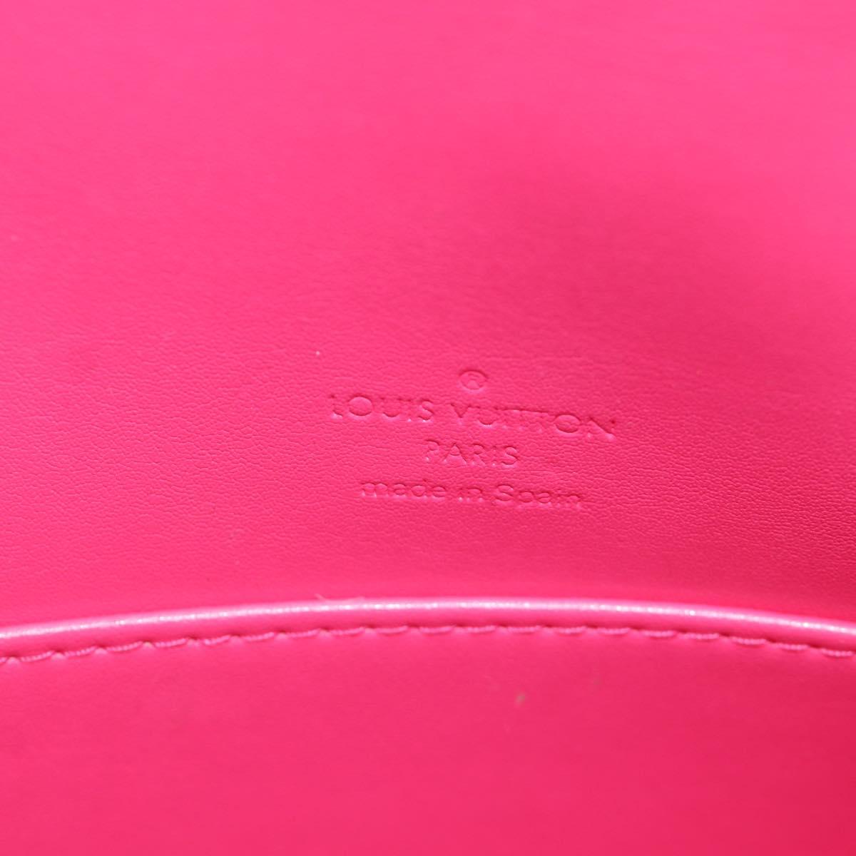 LOUIS VUITTON Vernis Thompson Street Bag Fuchsia Pink M91215 LV Auth 166943A