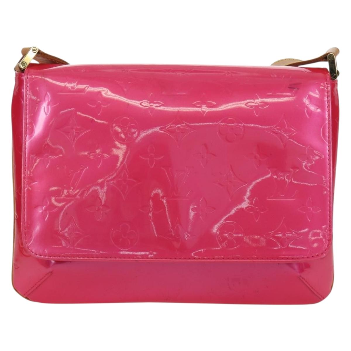 LOUIS VUITTON Vernis Thompson Street Bag Fuchsia Pink M91215 LV Auth 166943A