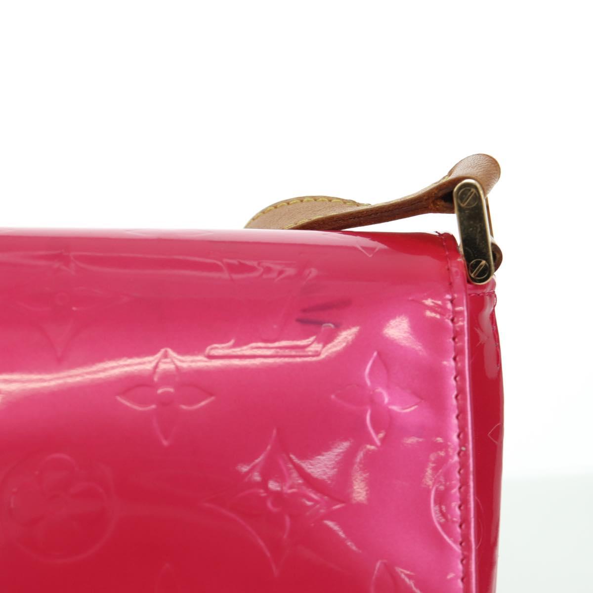 LOUIS VUITTON Vernis Thompson Street Bag Fuchsia Pink M91215 LV Auth 166943A