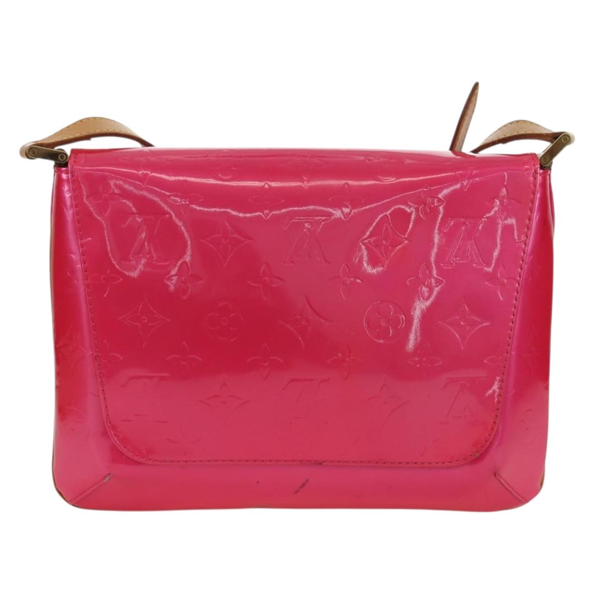 LOUIS VUITTON Vernis Thompson Street Bag Fuchsia Pink M91215 LV Auth 166943A