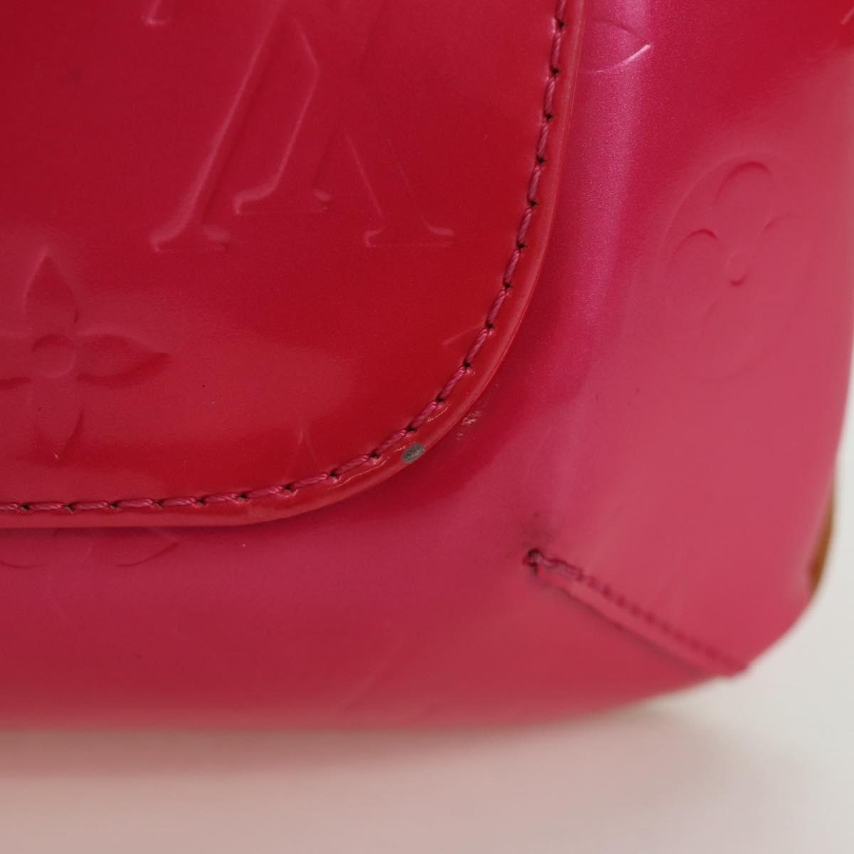 LOUIS VUITTON Vernis Thompson Street Bag Fuchsia Pink M91215 LV Auth 166943A