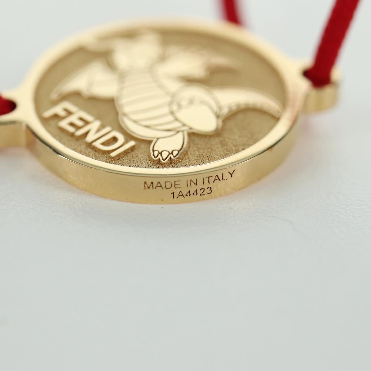 FENDI FENDI x FRGMT x POKﾃ窺ON Bracelet metal Gold Tone Auth 166945SM