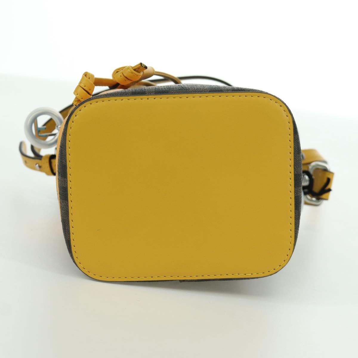 FENDI x FRGMT x POKﾃ窺ON Zucca Canvas Dragonfly Bag 2way Brown Auth 166947SM