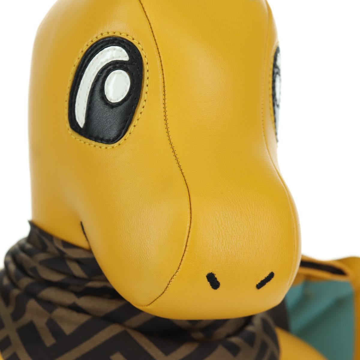 FENDI FENDI x FRGMT x POKﾃ窺ON Dragonite Stuffed Leather Yellow Auth 166958SM