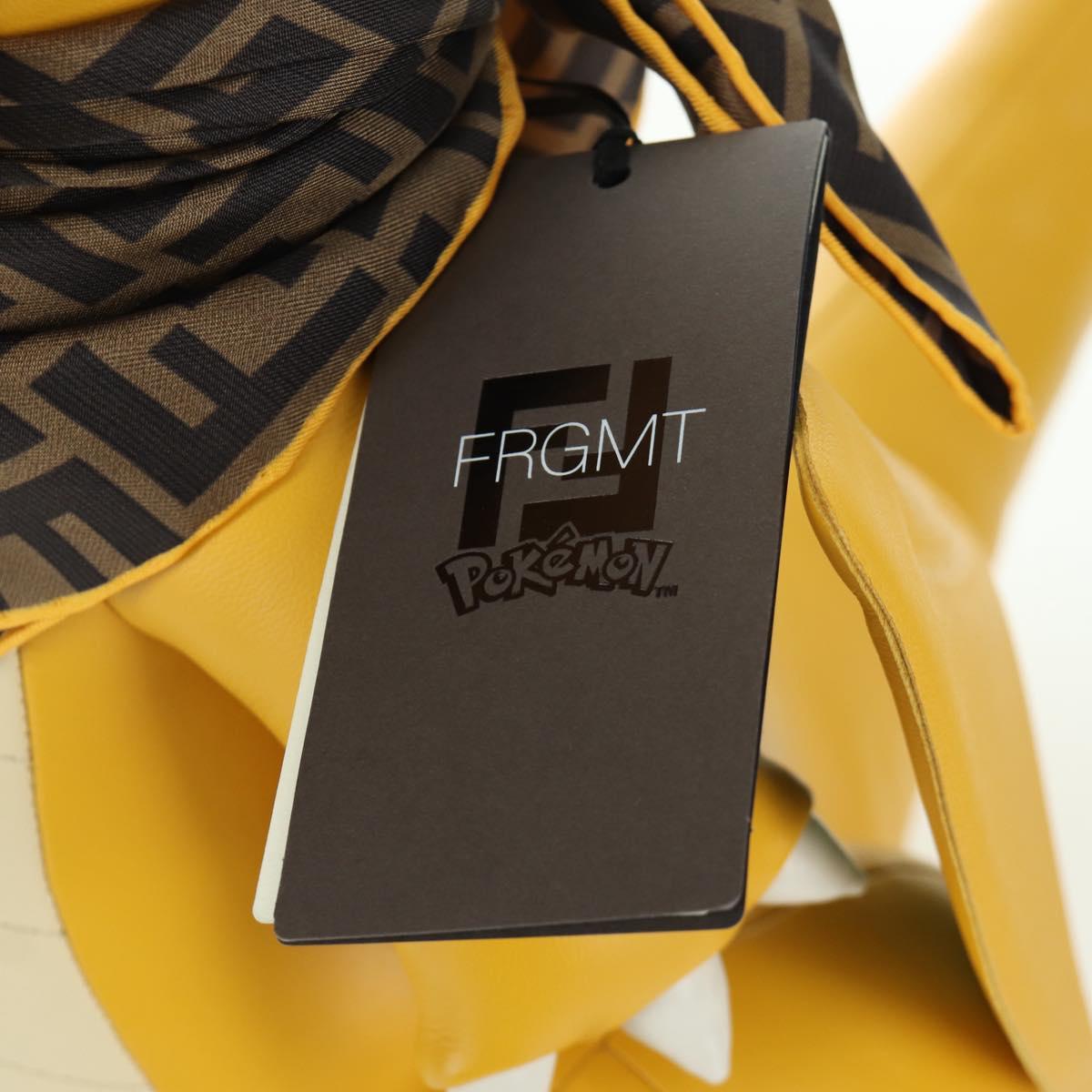 FENDI FENDI x FRGMT x POKﾃ窺ON Dragonite Stuffed Leather Yellow Auth 166958SM