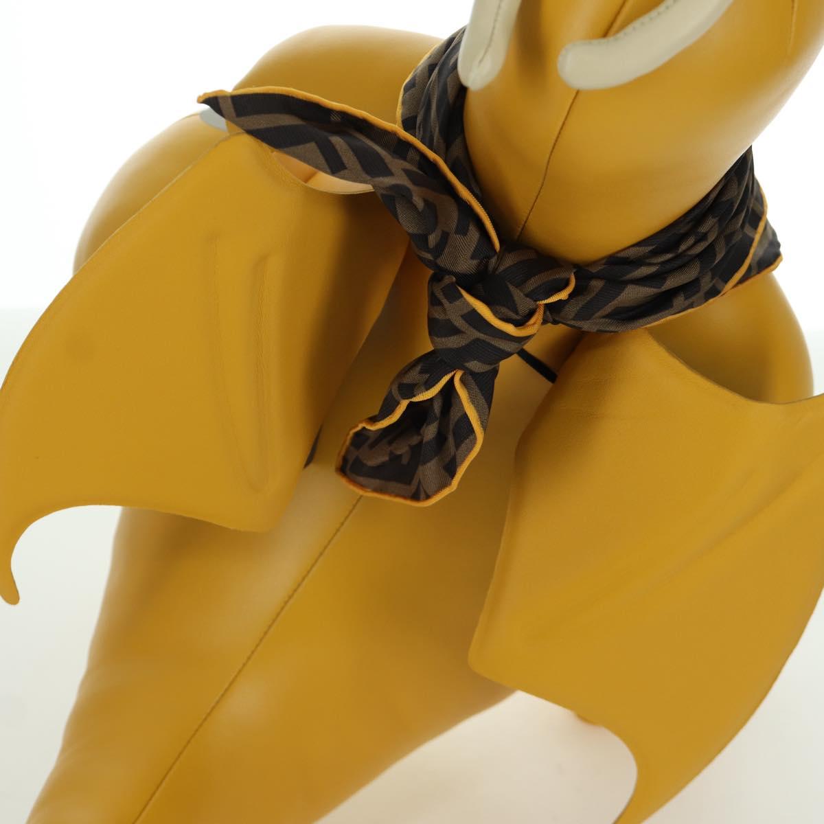 FENDI FENDI x FRGMT x POKﾃ窺ON Dragonite Stuffed Leather Yellow Auth 166958SM