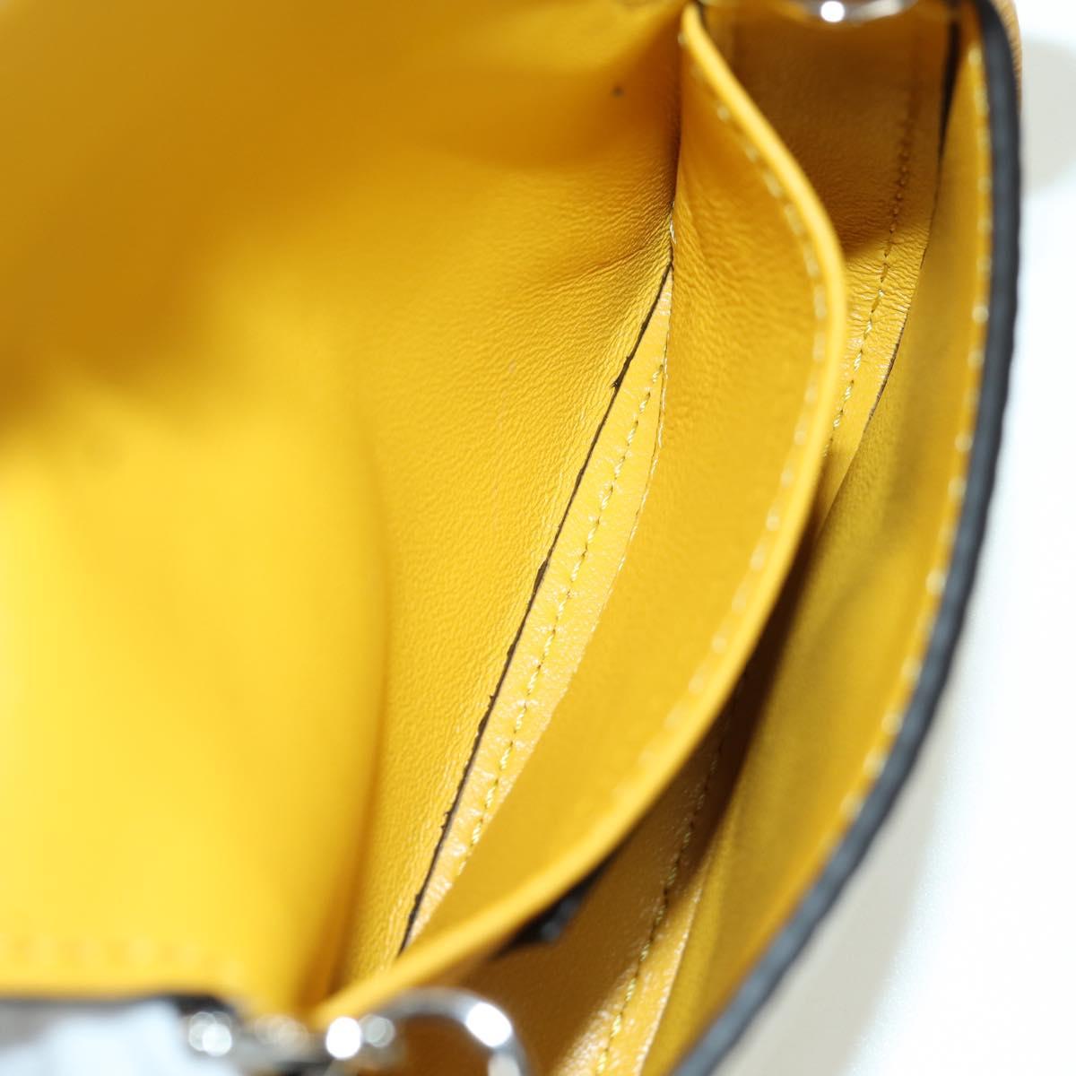 FENDI x FRGMT x POKﾃ窺ON Nano Bucket Dragon Bag Leather Yellow Auth 166961SM