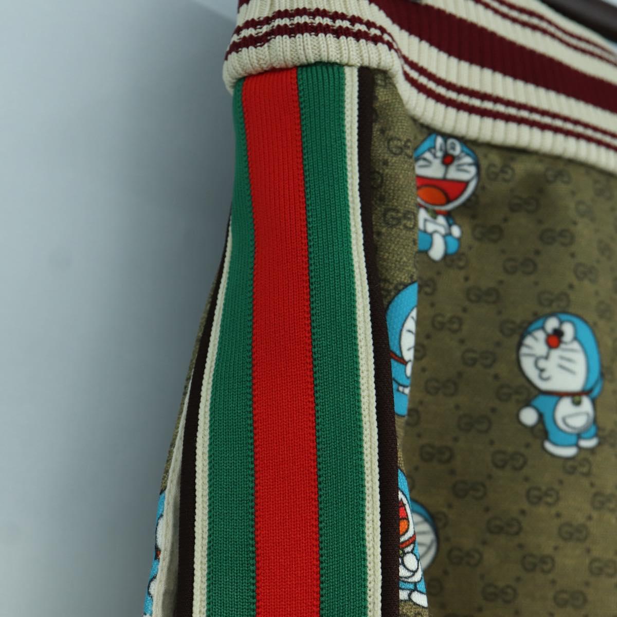 GUCCI GUCCI ﾃ Doraemon Micro GG Doraemon Skirt Cotton Brown Auth 166962SM