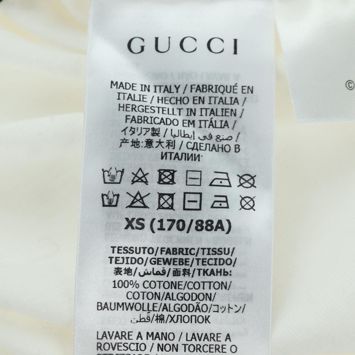 GUCCI GUCCI ﾃ Doraemon Short Sleeved T Shirt Cotton Blue White Auth 166963SM