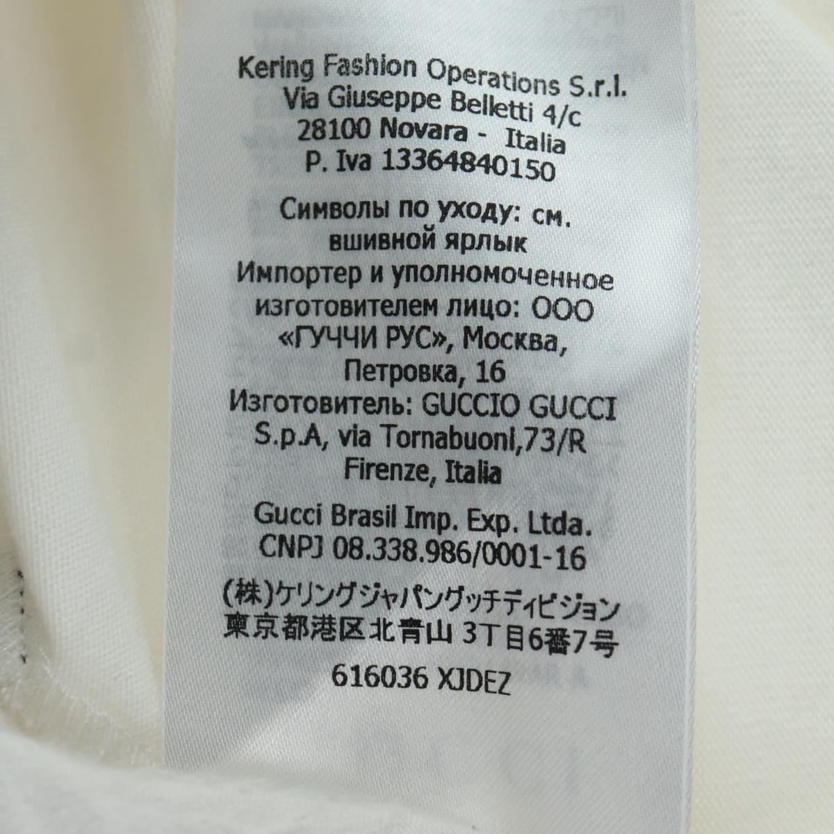 GUCCI GUCCI ﾃ Doraemon Short Sleeved T Shirt Cotton Blue White Auth 166963SM