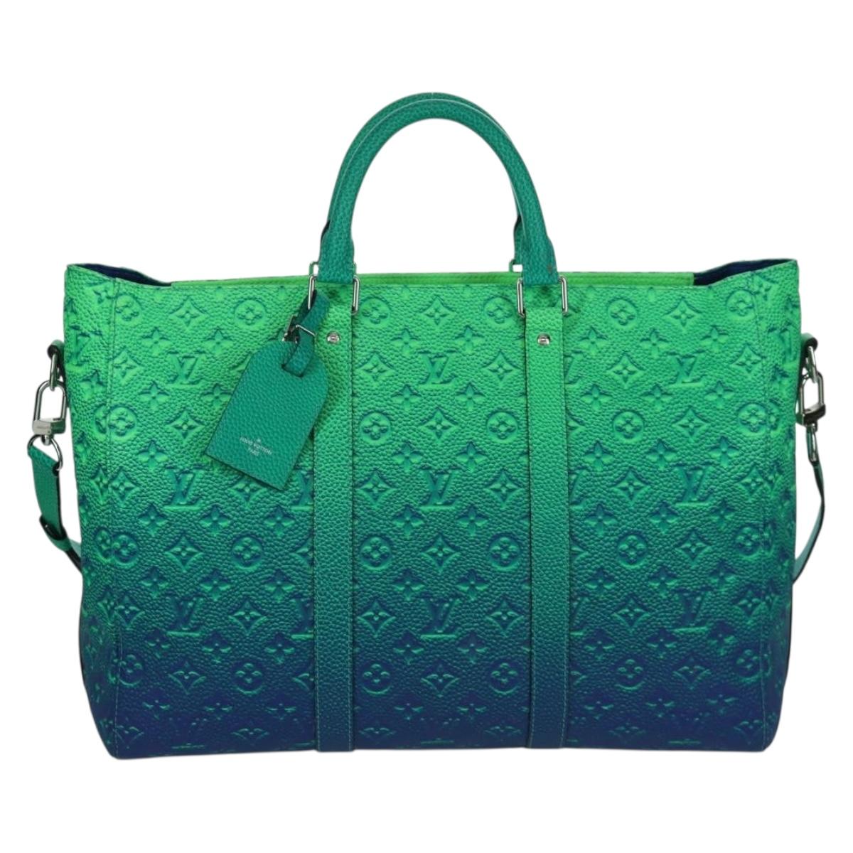 LOUIS VUITTON Monogram Taurillon Illusion Keepall Tote Bag M59688 Auth 166969SM