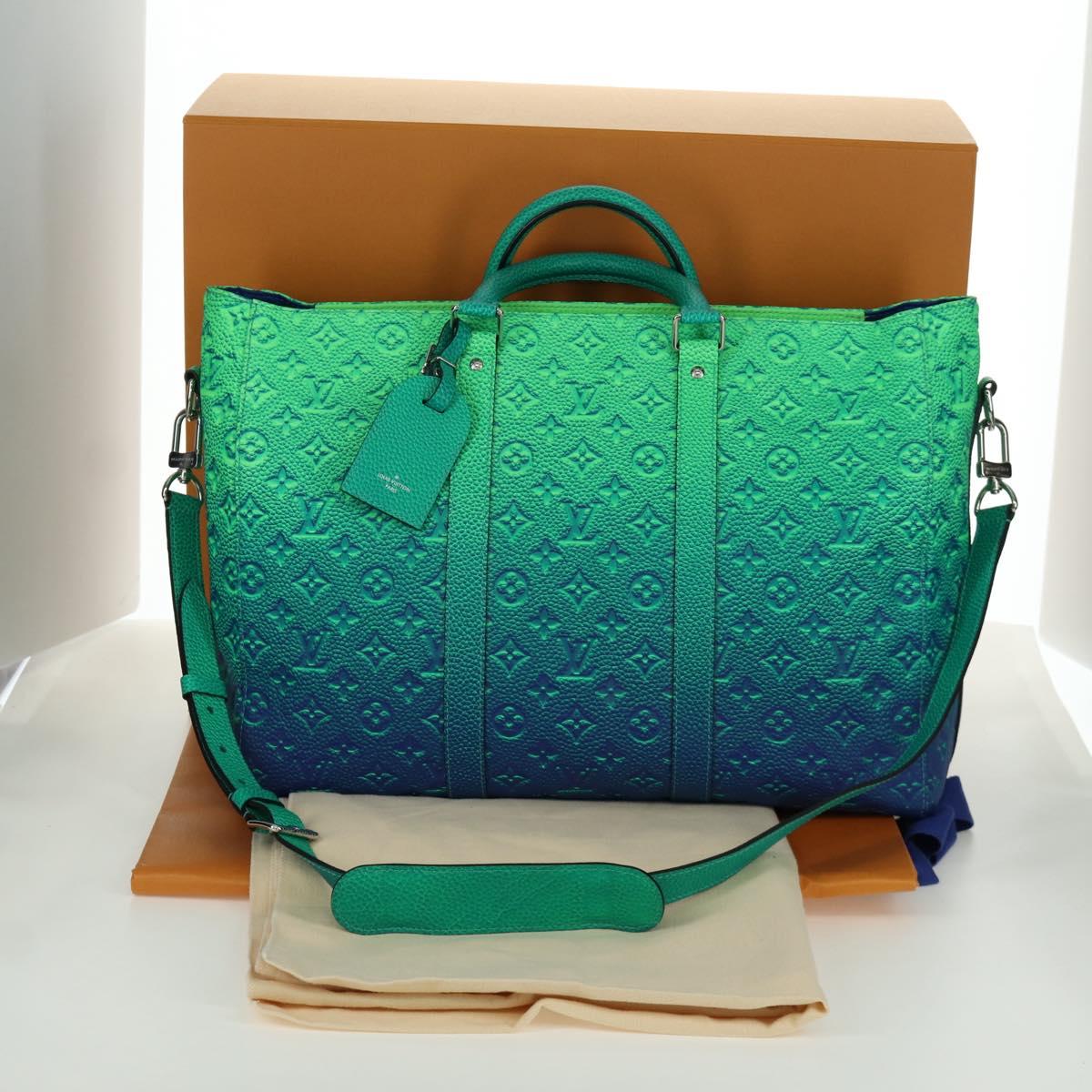 LOUIS VUITTON Monogram Taurillon Illusion Keepall Tote Bag M59688 Auth 166969SM