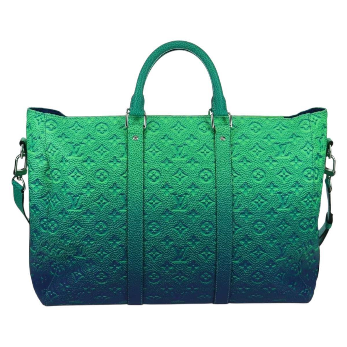 LOUIS VUITTON Monogram Taurillon Illusion Keepall Tote Bag M59688 Auth 166969SM