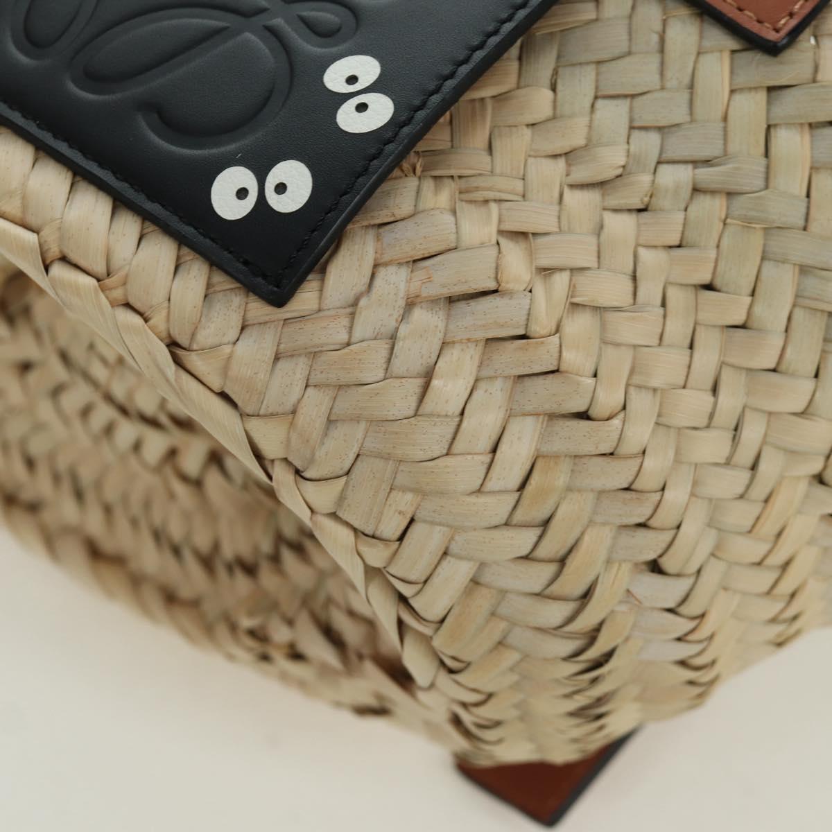 LOEWE ﾃ Studio Ghibli My Neighbor Totoro Pitch Black Bag Raffia Auth 166974SM