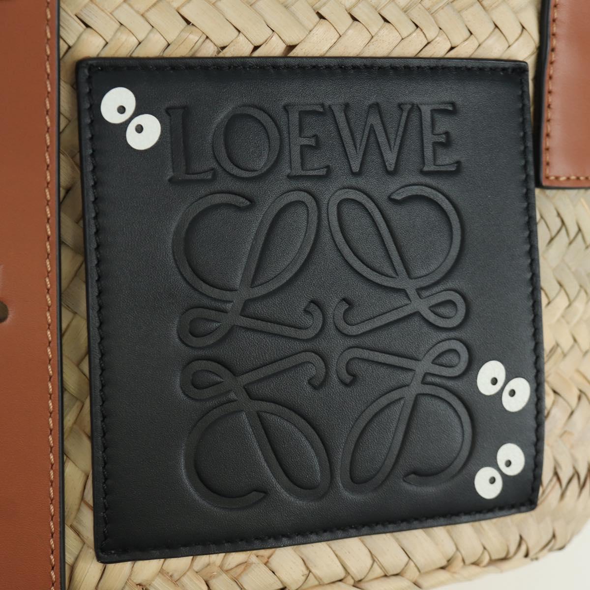 LOEWE ﾃ Studio Ghibli My Neighbor Totoro Pitch Black Bag Raffia Auth 166974SM